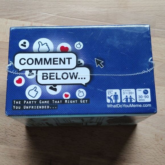 Party Game Cards "Comment Below" by What do You Meme Friends Social NEW - Picture 6 of 6